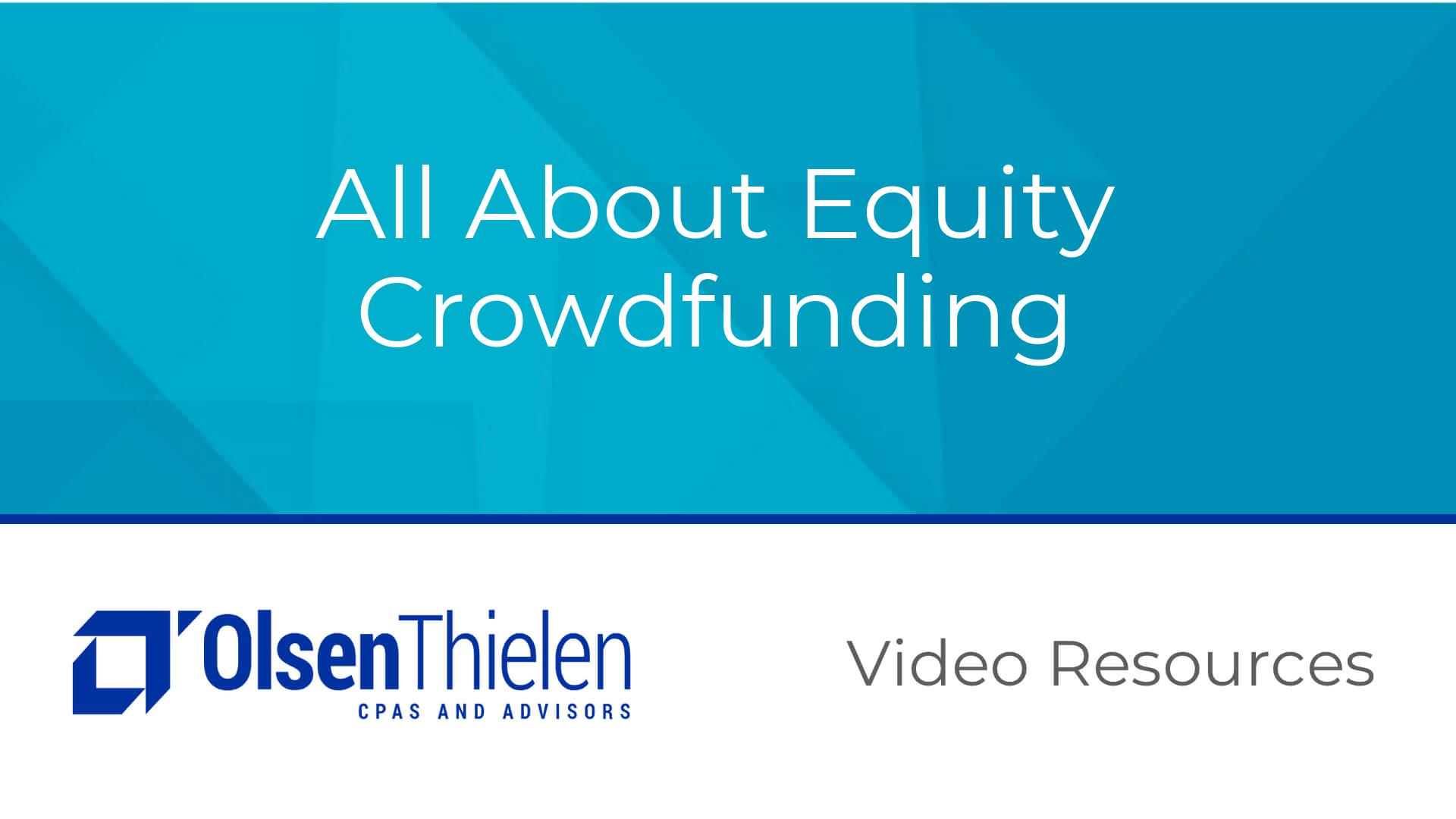 All About Equity Crowdfunding