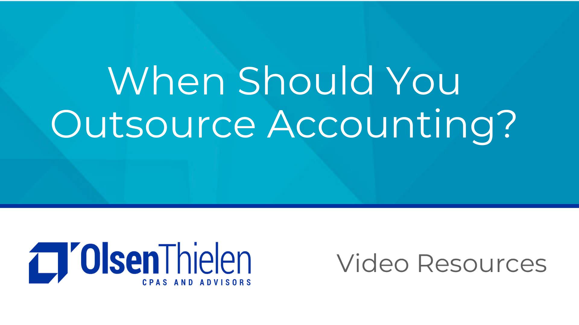 When Should You Outsource Accounting?